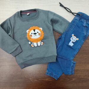 Boys sweatshirt+ jeans pant set